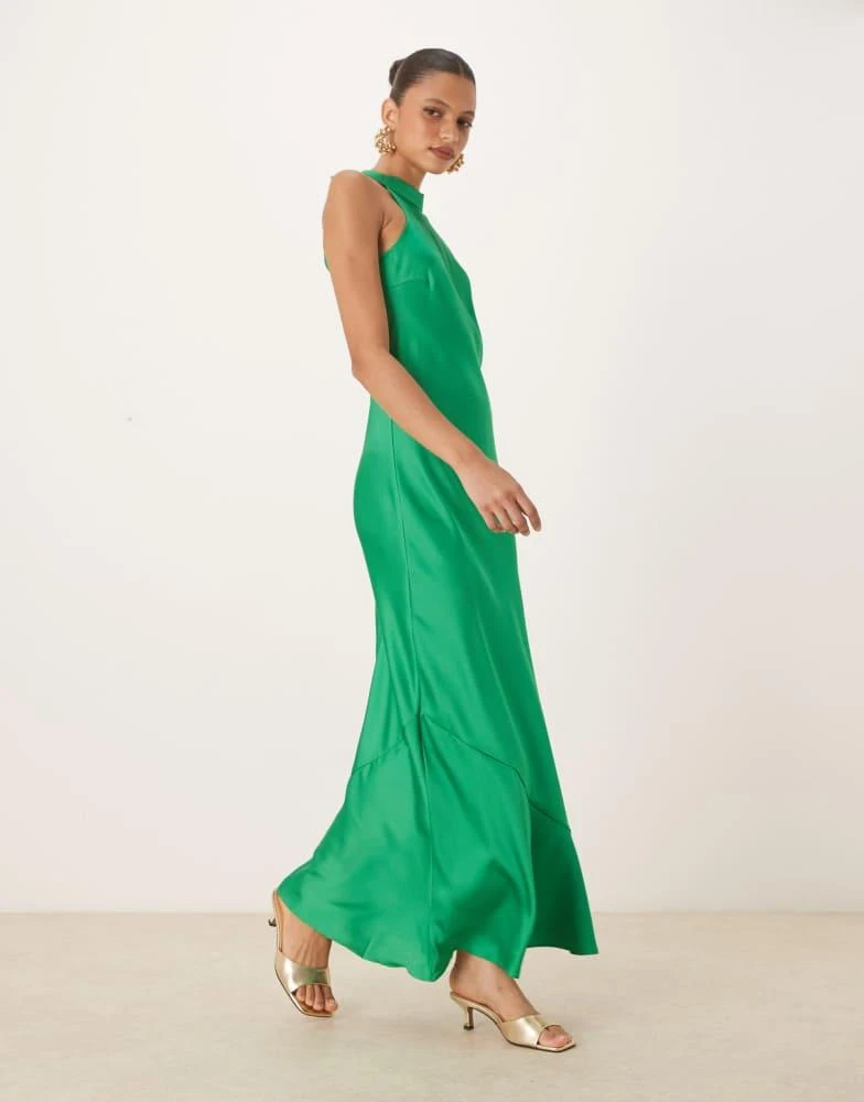 green emerald velvet dress Vila  Vijosa 2/4 WRAP DRESS  Dresses  Green