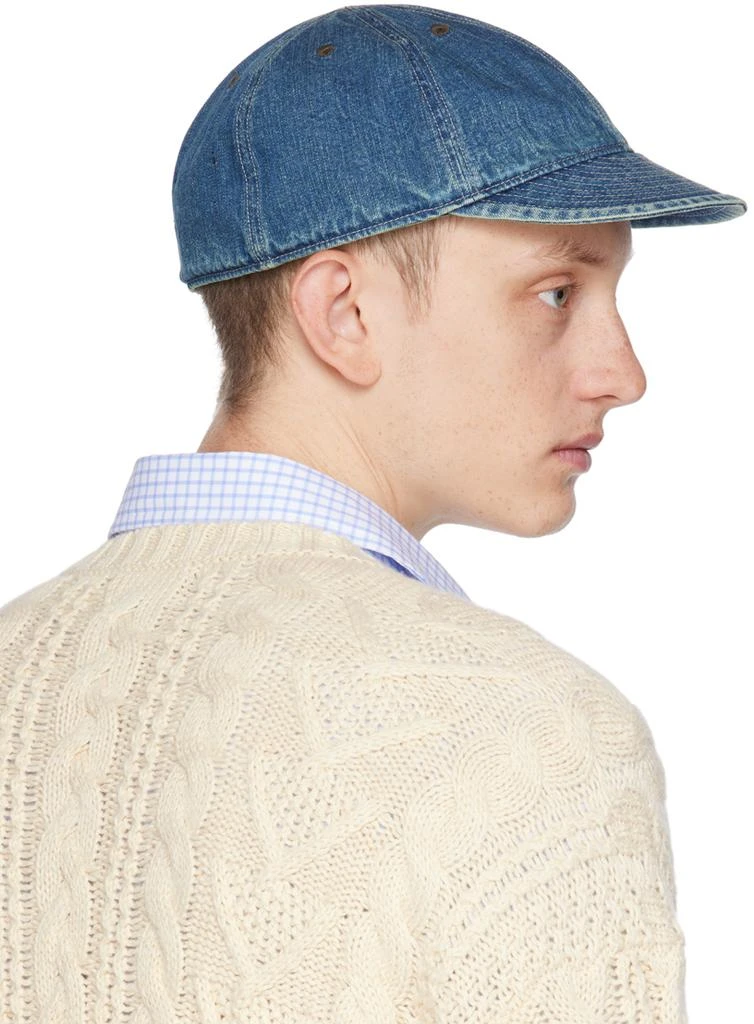 RRL Blue Flat Denim Cap 3