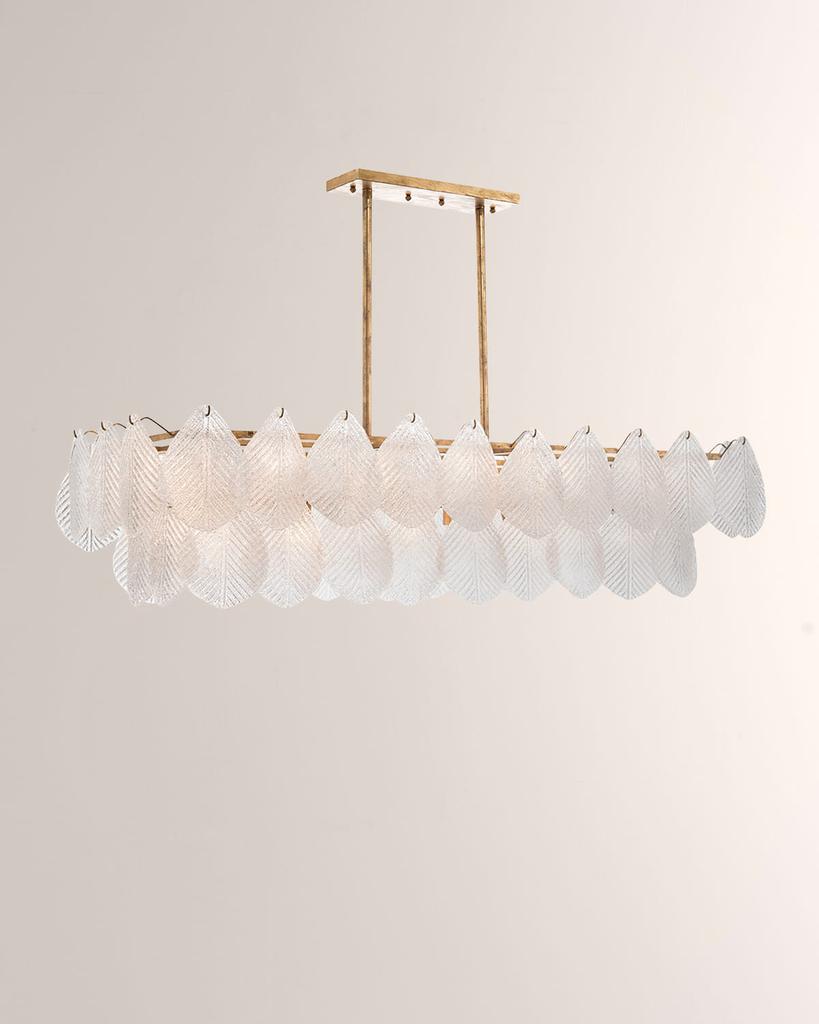 John Richard Frosted Glass Petal Chandelier