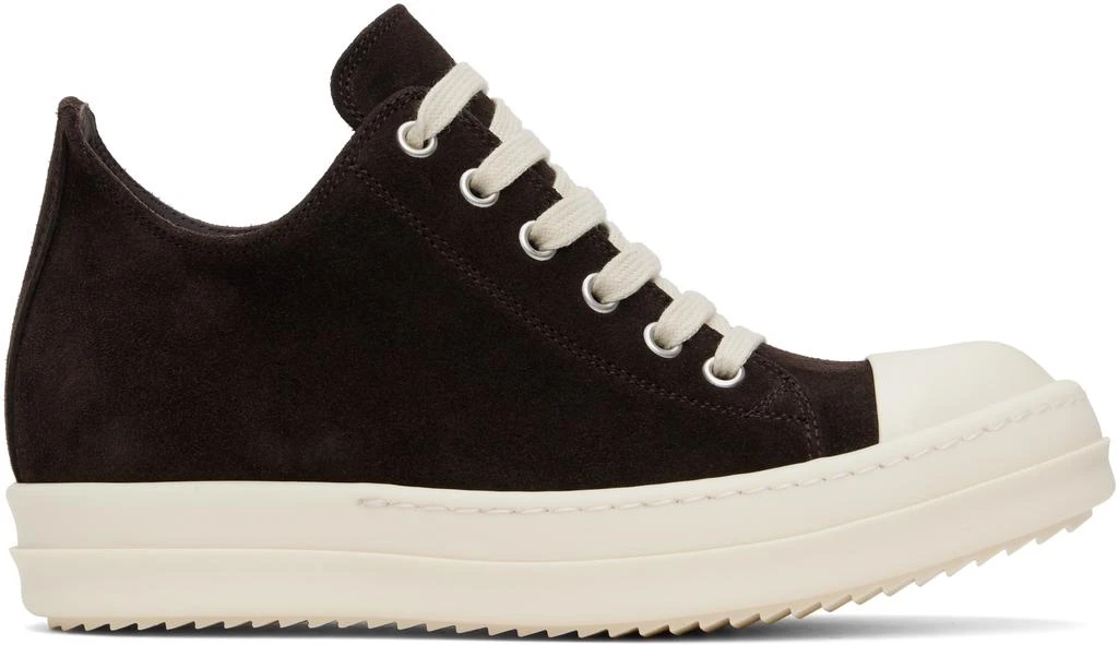 Rick Owens Brown Hollywood Low Sneakers 1