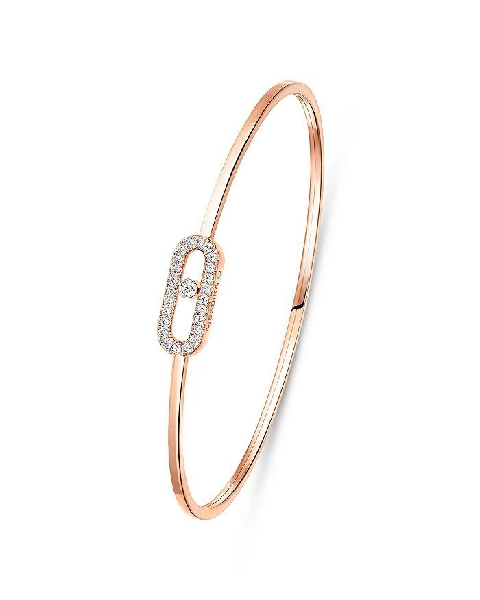 Messika Diamond Move Uno Small Model Pavé Flex Bracelet in 18K Gold, 0.14 tcw