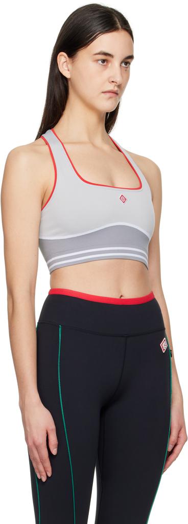 Casablanca Gray Seamless Sport Bra