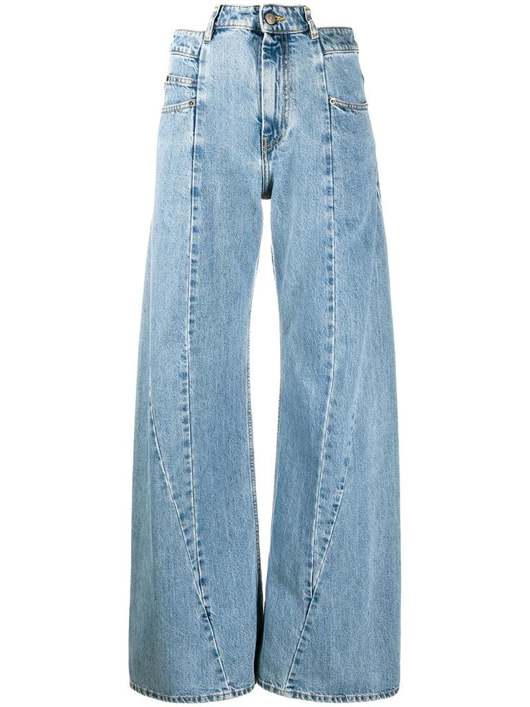 MAISON MARGIELA wide leg jeans Decortique