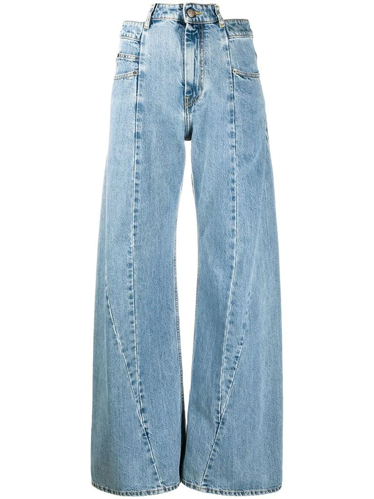 Maison Margiela wide leg jeans Decortique 1