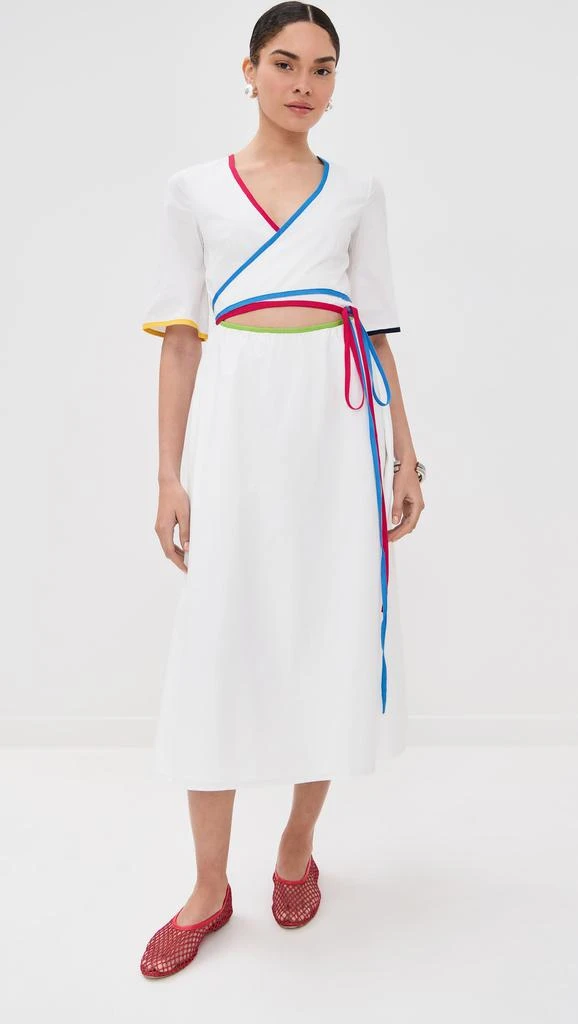 Rosie Assoulin Ribbon Wrap Dress 1