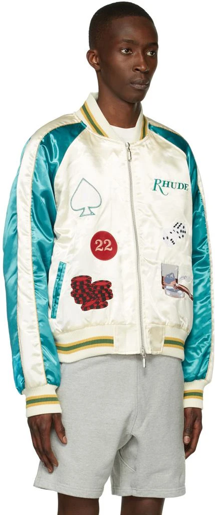 Rhude Off-White Smoking Bomber Jacket 2