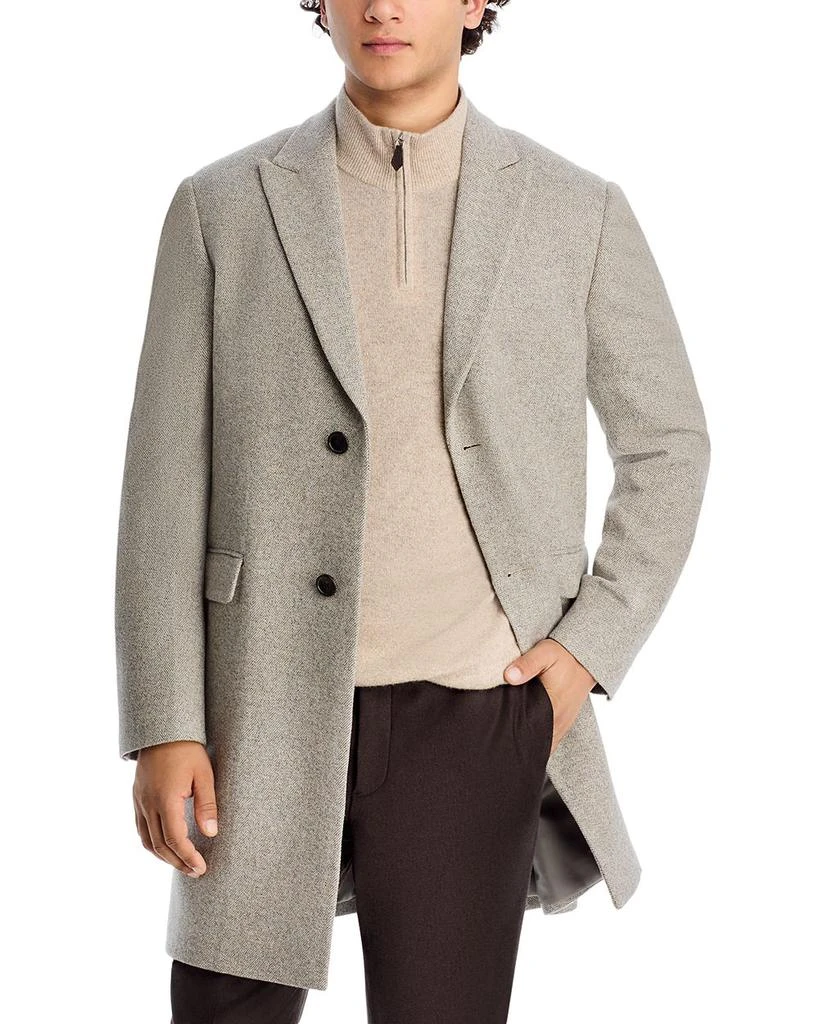Cardinal of Canada Sutton Wool & Cashmere Herringbone Top Coat 1