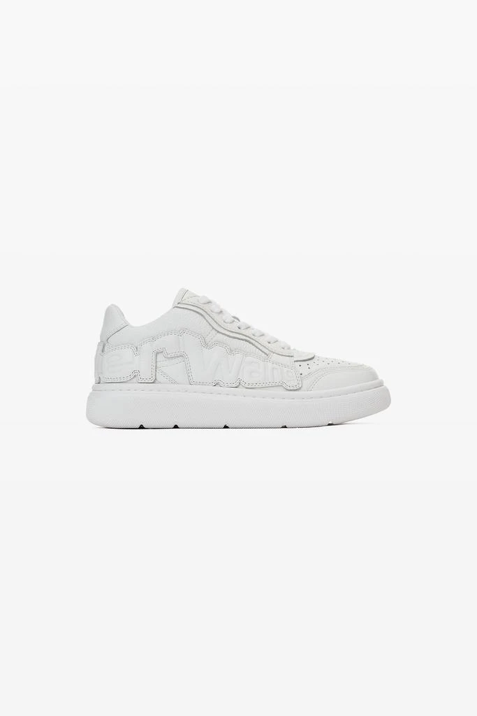 Alexander Wang puff pebble leather sneaker with logo 1