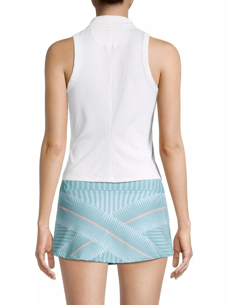 K-Swiss Sleeveless Rib-Knit Polo Shirt 5