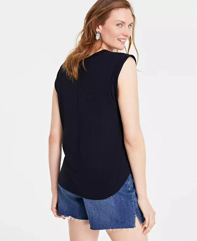 On 34th Women's Scoop-Neck Rolled-Sleeve T-Shirt, Created for Macy's 2