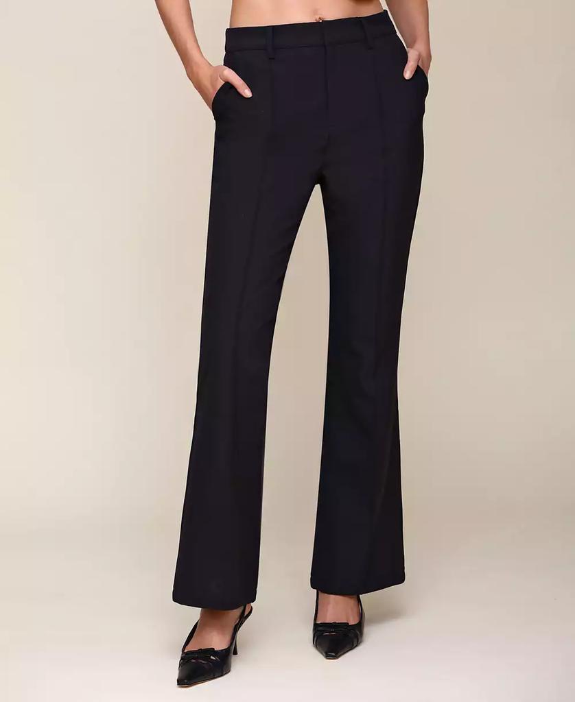 Avec Les Filles Women's Pintuck Kick-Flare Pants