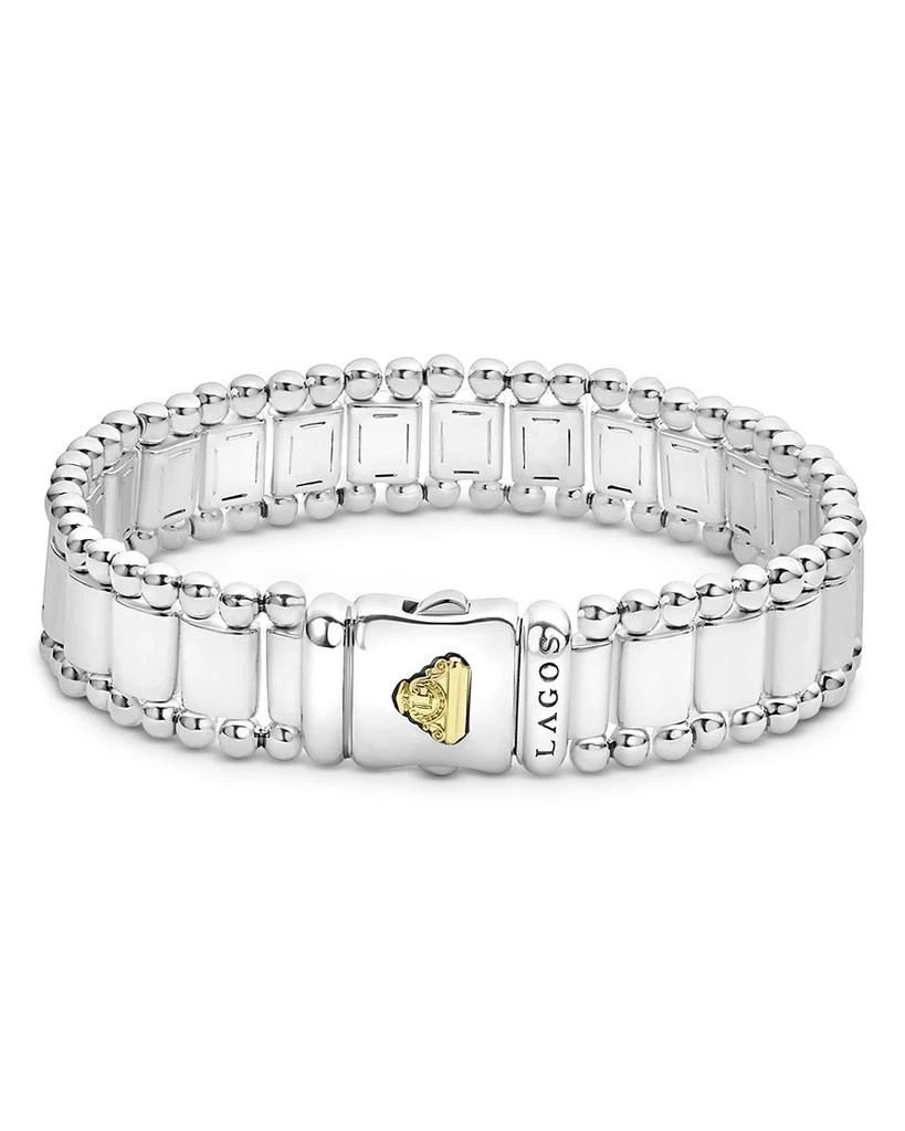 LAGOS Men's 18K Yellow Gold & Sterling Silver Anthem Link Bracelet 4