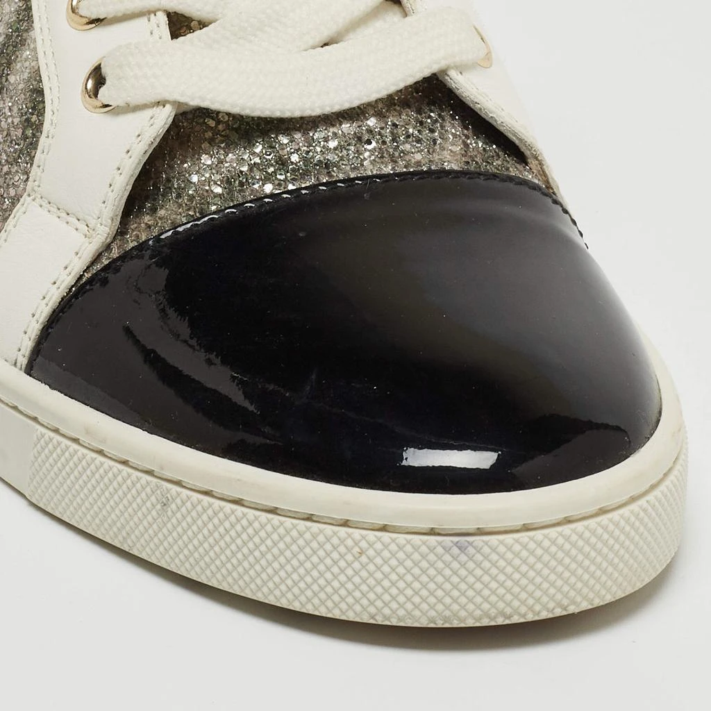 Christian Louboutin Christian Louboutin Multicolor Coarse Glitter and Leather Gondoliere Sneakers Size 36.5 8