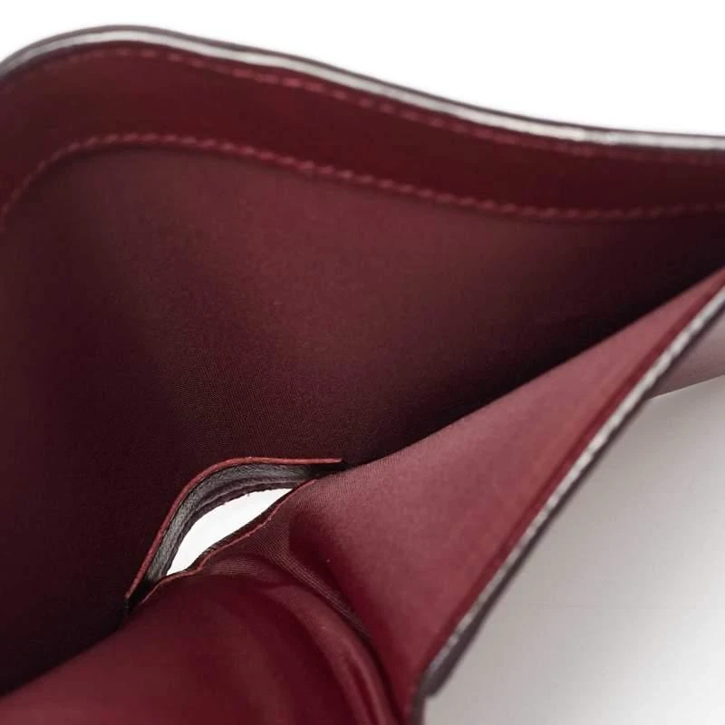Dior Dior Burgundy/Dark Blue Leather Diorissimo Envelope Wallet 4