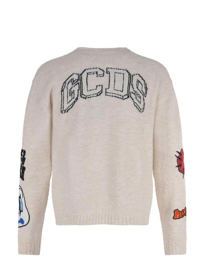 GCDS Gcds Ivory White Sweater. 3