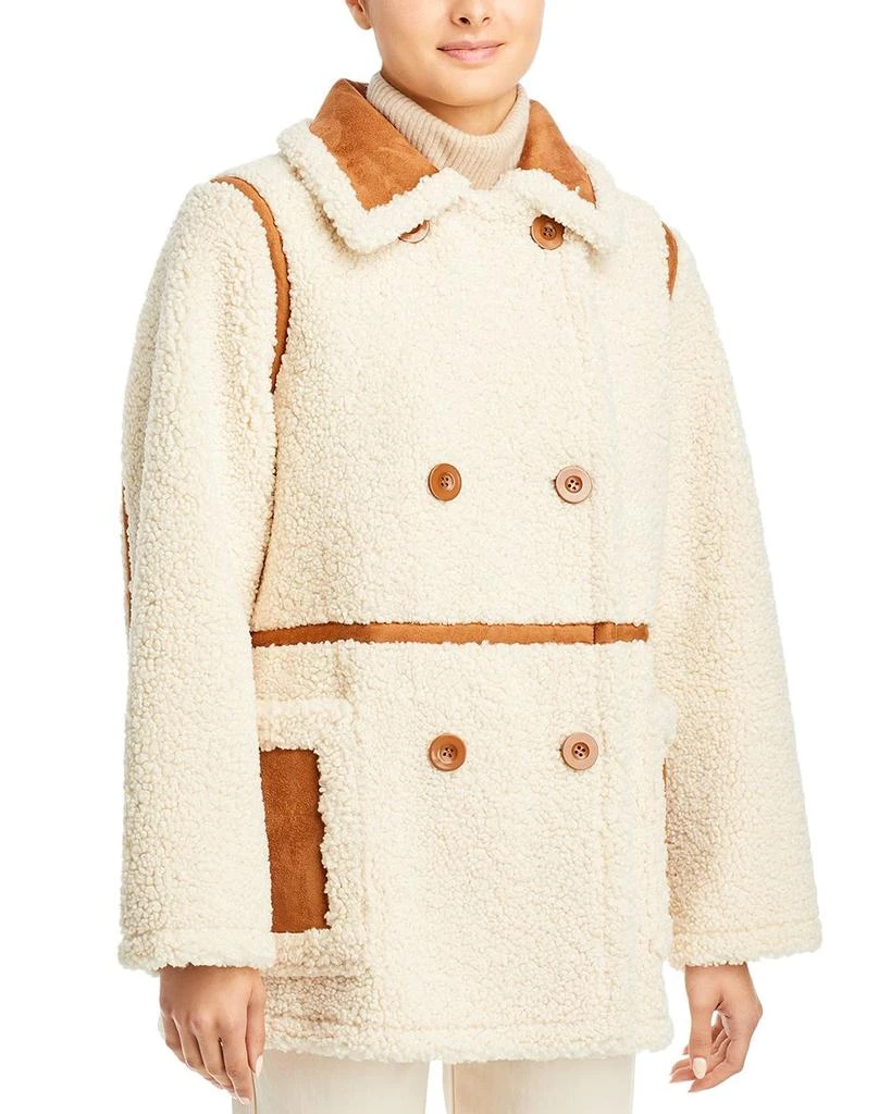 STAND STUDIO Chloe Faux Shearling Jacket 3