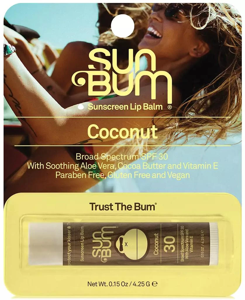 Sun Bum Sunscreen Lip Balm SPF 30 - Coconut, 0.15 oz.