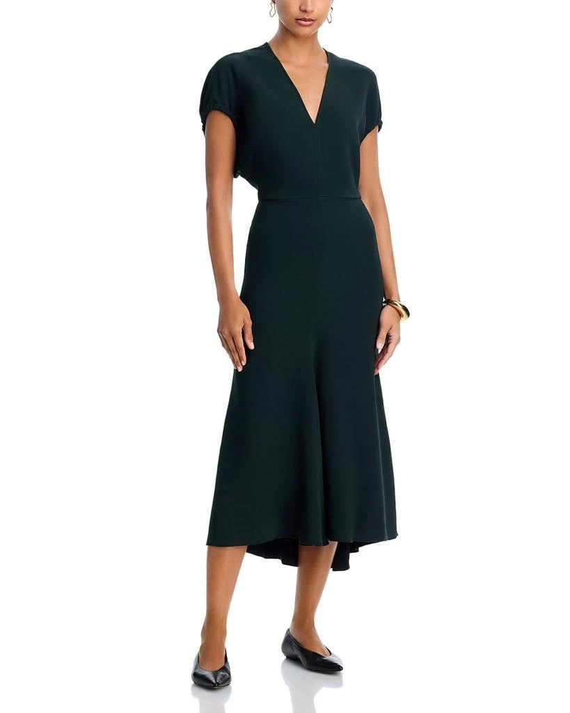 Victoria Beckham Blouson Midi Dress 1