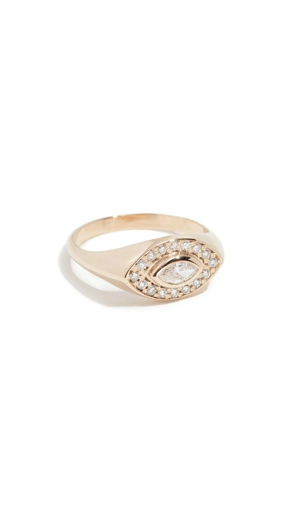 Zoe Chicco 14k Marquis Signet Ring 5