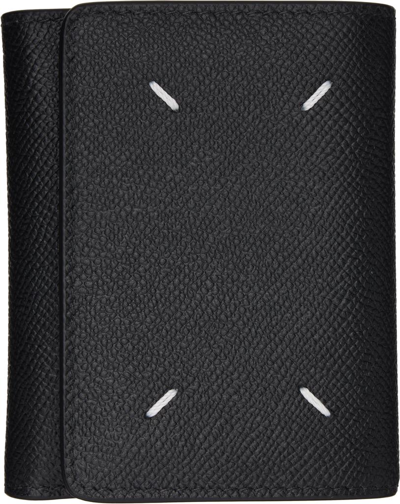 MAISON MARGIELA Black Four Stitches Wallet