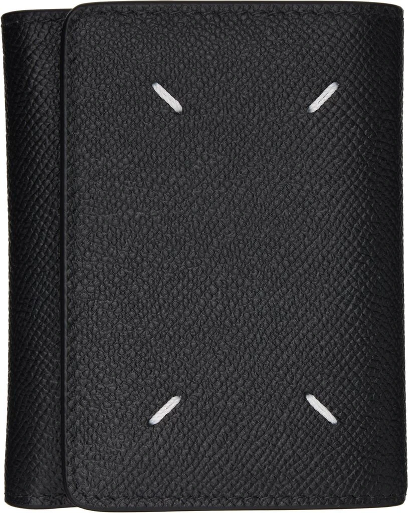 MAISON MARGIELA Black Four Stitches Wallet 1