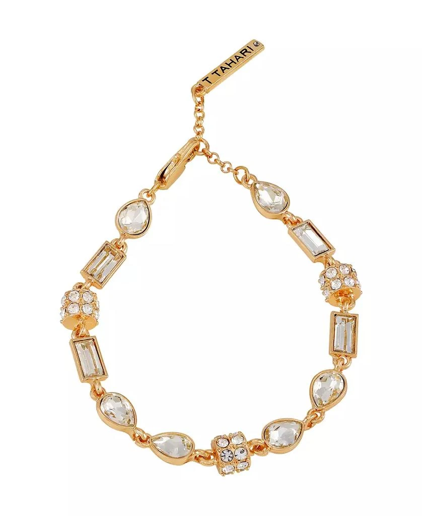 Tahari Gold-Tone & Glass Stone Line Bracelet 1