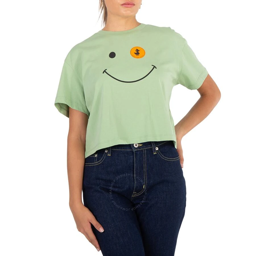 Save The Duck Ladies Mint Green Gilma Funny Face Tee 1