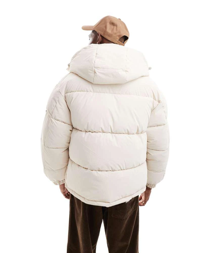 Sixth June Sixth June irridscent logo detail puffer jacket in beige 2
