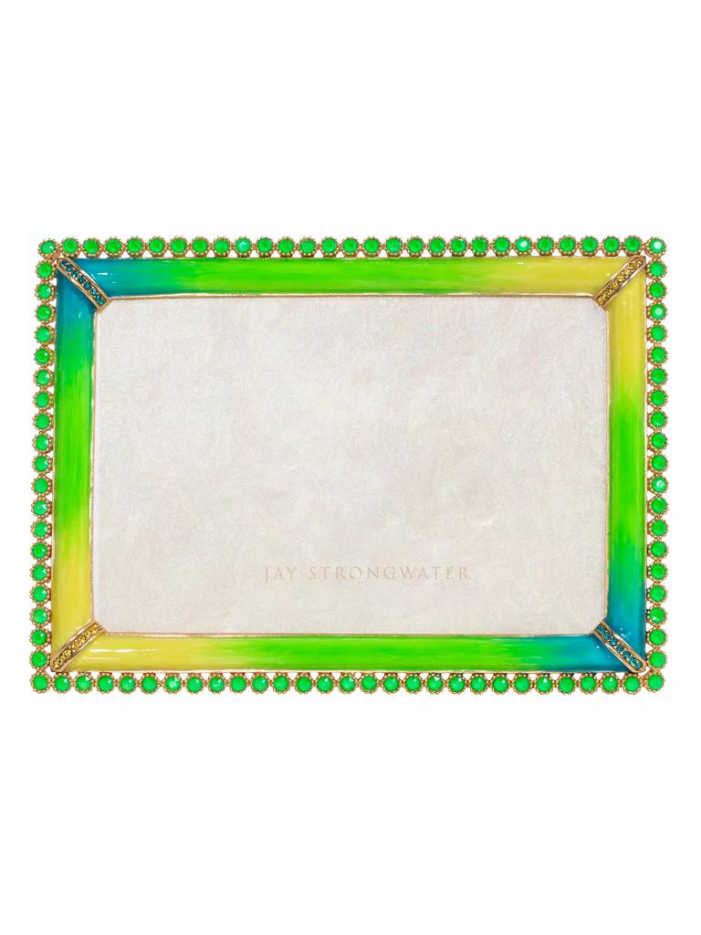 Jay Strongwater Lorraine Stone Edge 4'' X 6'' Frame