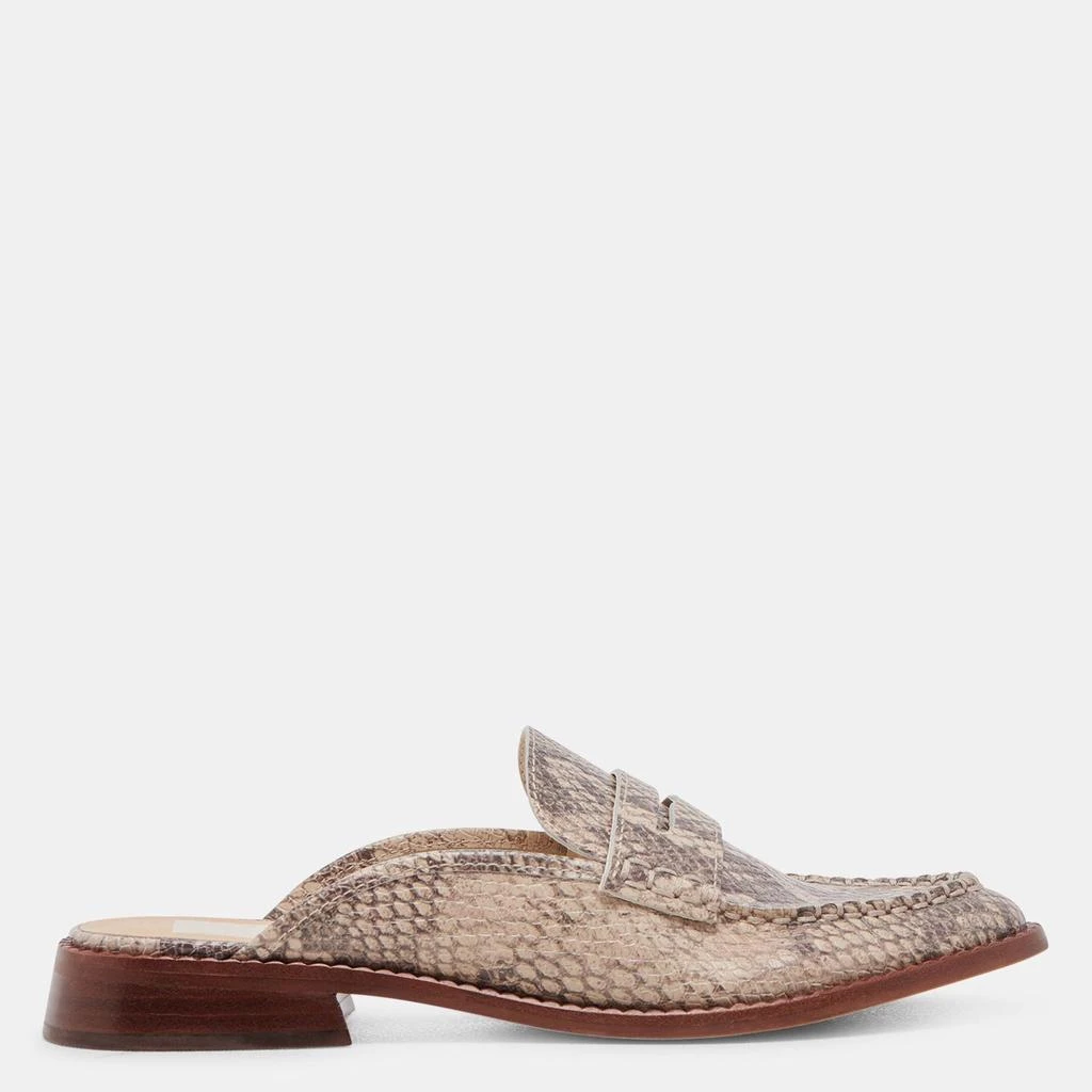 Dolce Vita Havan Loafers Sand Snake Embossed 1