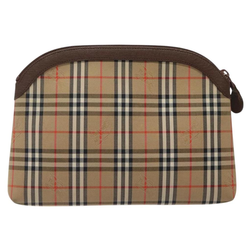Burberry Nova Check Canvas Clutch Bag (Pre-Owned)