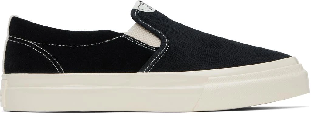 Stepney Workers Club Black Lister Optical Suede Sneakers 1