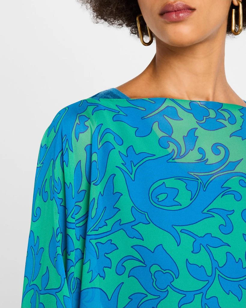 ETRO Tile Border Print Poncho 6