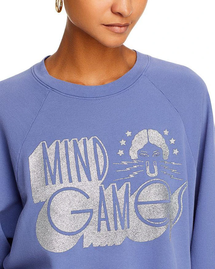 MOTHER Cotton The Boost Cut Off Sweatshirt 5