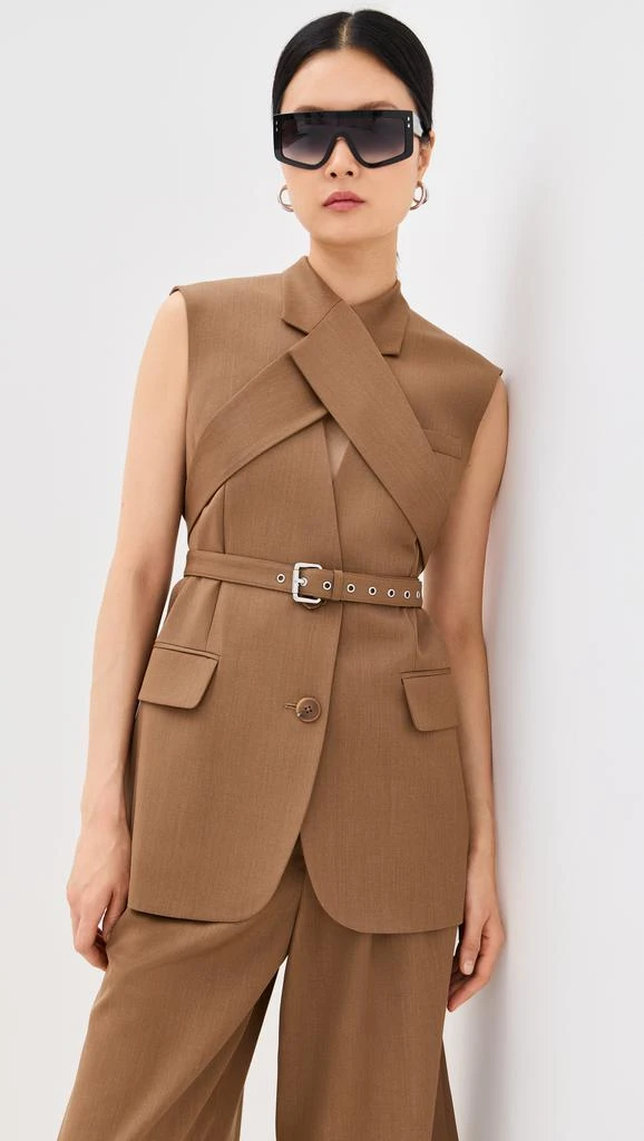 Monse Sleeveless Criss Cross Jacket 1