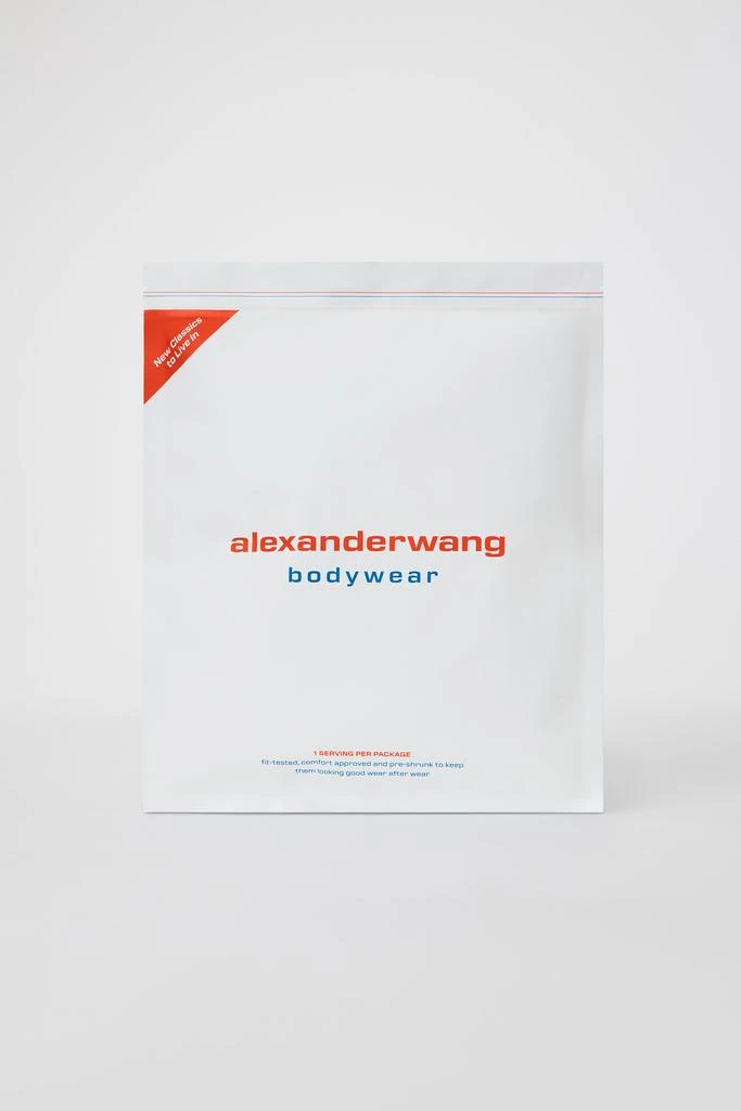 Alexander Wang UNISEX LONG SLEEVE IN COTTON WAFFLE THERMAL 7