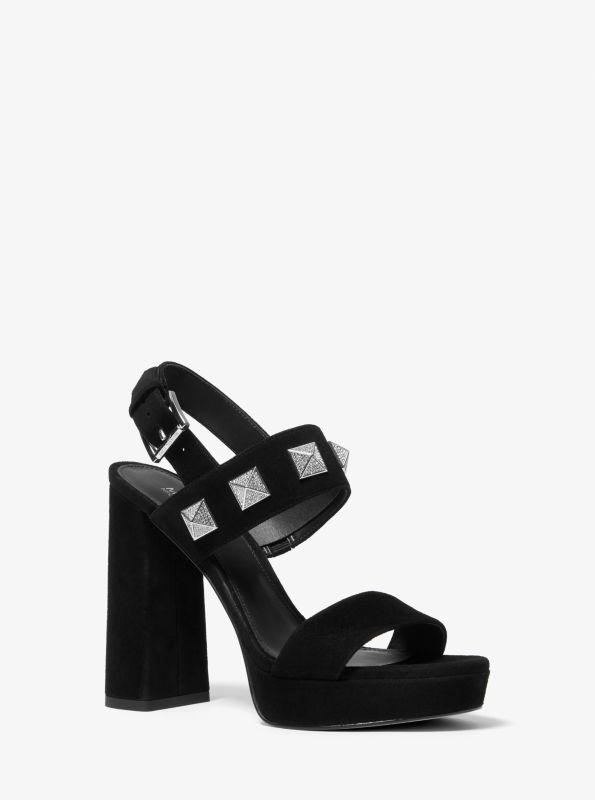 michael_kors Wren Studded Suede Platform Sandal