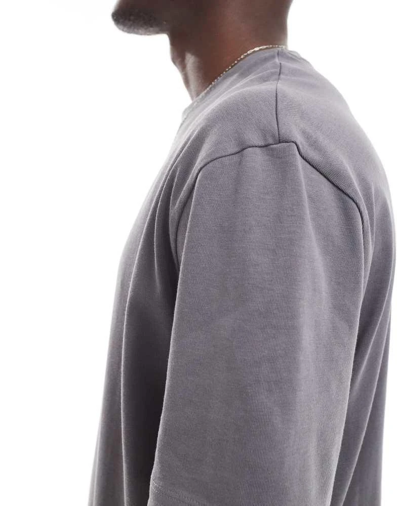 ASOS ASOS DESIGN heavyweight relaxed t-shirt in charcoal 3