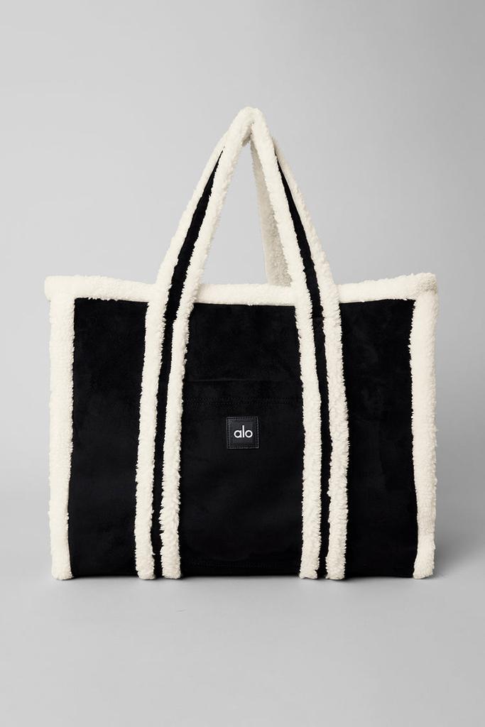 Alo Winterfun Tote Bag - Black/Ivory - Tote Bags - Compare Prices