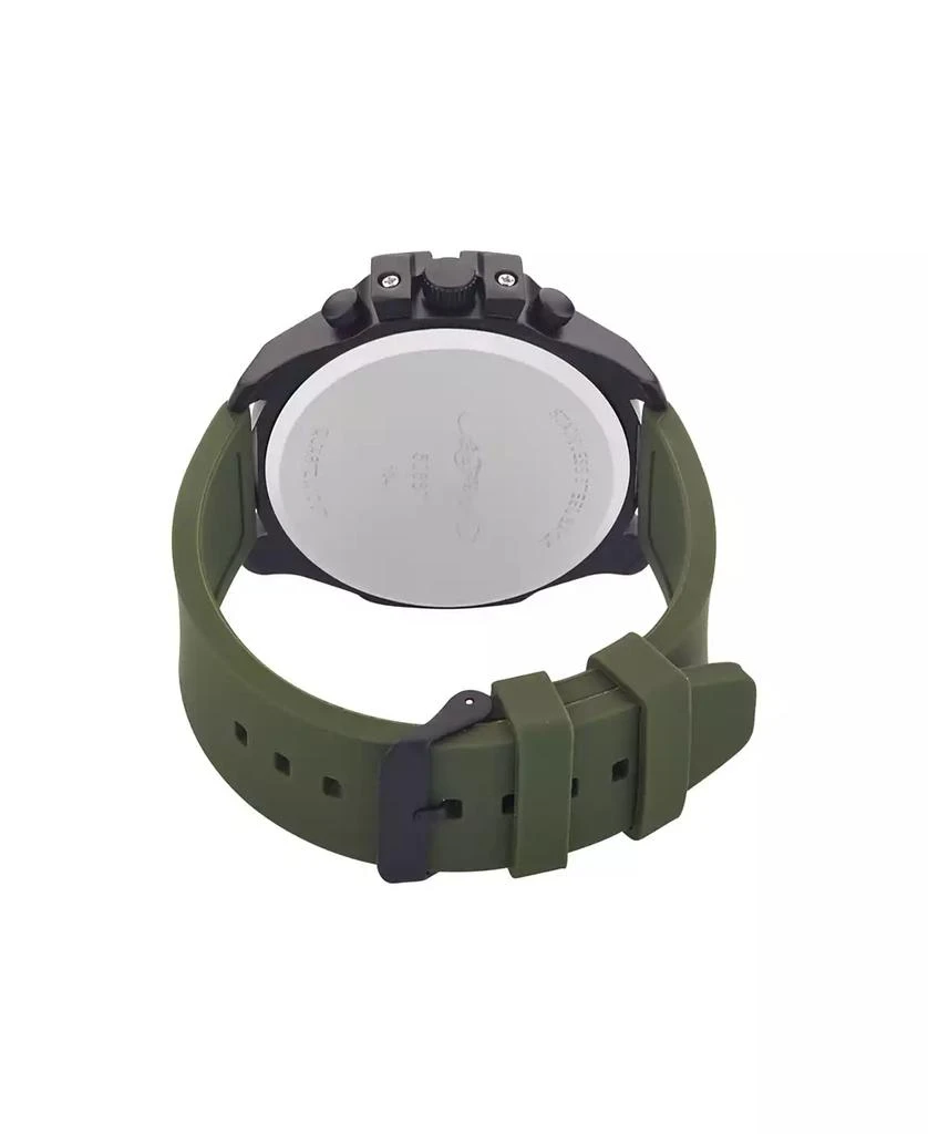 Ed Hardy Men's Matte Olive Silicone Strap Analog Watch 3