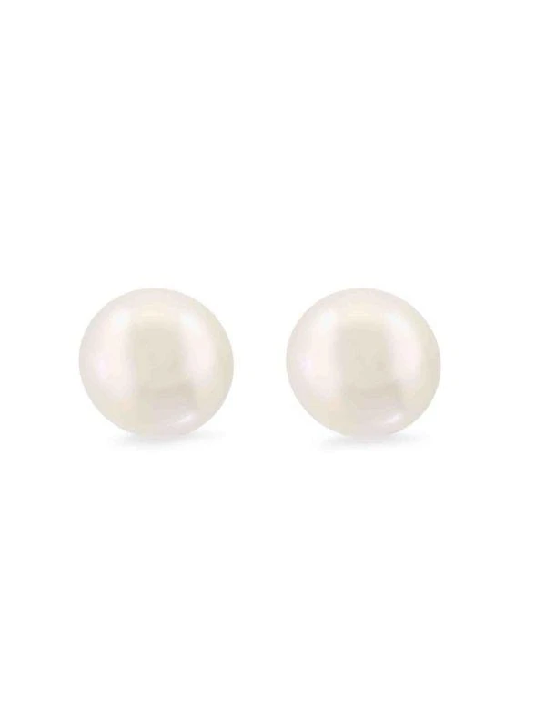 Saks Fifth Avenue 14K Yellow Gold & Freshwater Pearl Stud Earrings 2