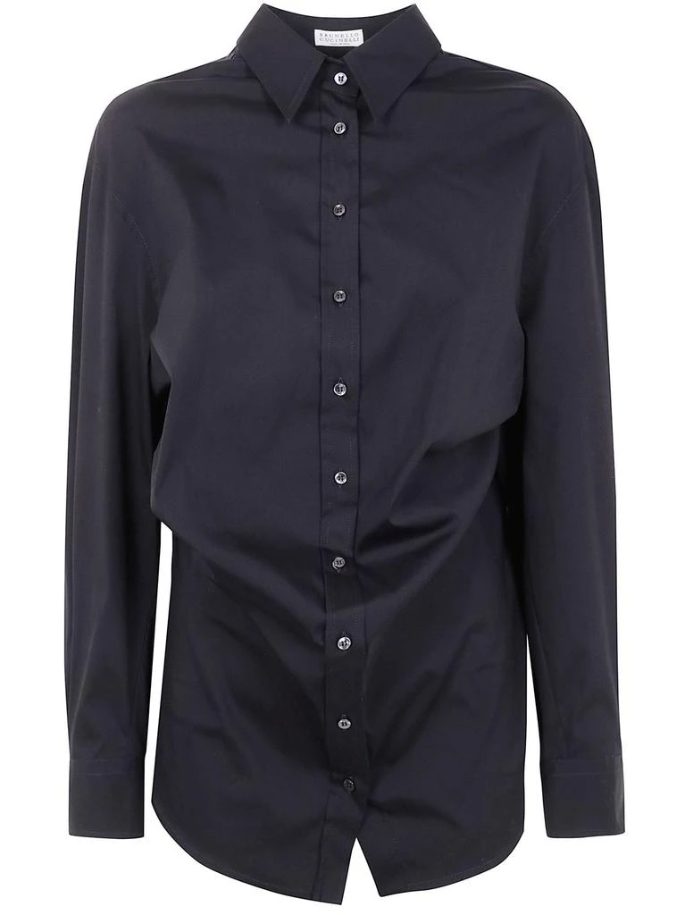 Brunello Cucinelli Brunello Cucinelli Long-Sleeved Buttoned Shirt from Cettire