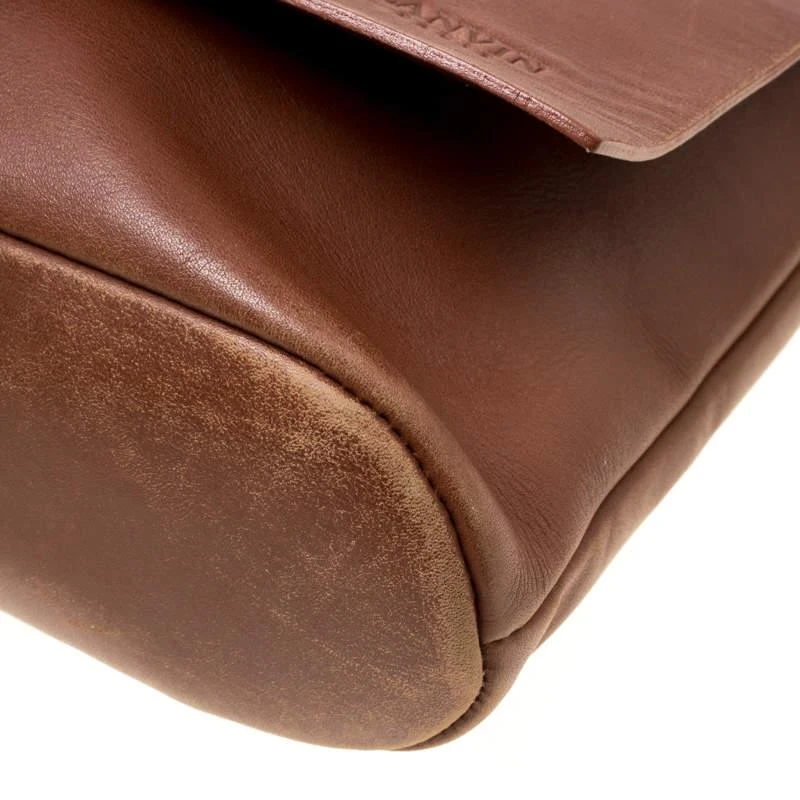 Lanvin Lanvin Brown Leather Shoulder Bag 12