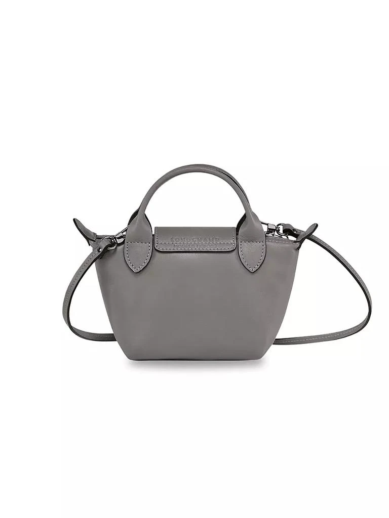 Longchamp Small Le Pliage Leather Crossbody Tote 2