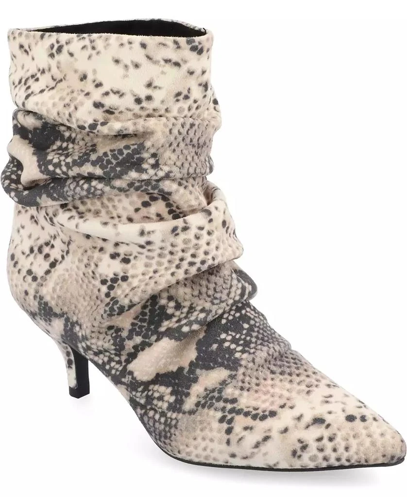 Journee Collection Women's Jo Slouchy Kitten Heel Dress Booties 1