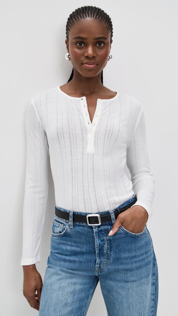 ANINE BING Pia Long Sleeve Tee
