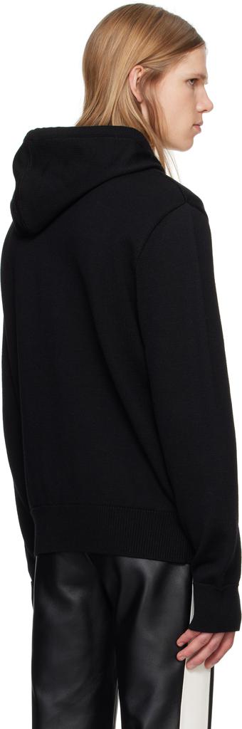 パーカー・フーディ Courreges Black Wool Zipped Hoodie Courrèges Black Zipped Wool Hoodie - Hoodies - Free Shipping