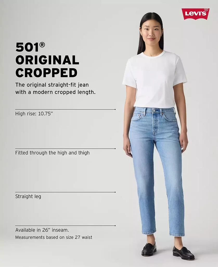 Levi's 501® Cropped Straight-Leg High Rise Jeans 5