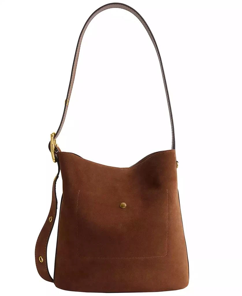 Coach Bleecker Medium Suede Bucket Bag 5