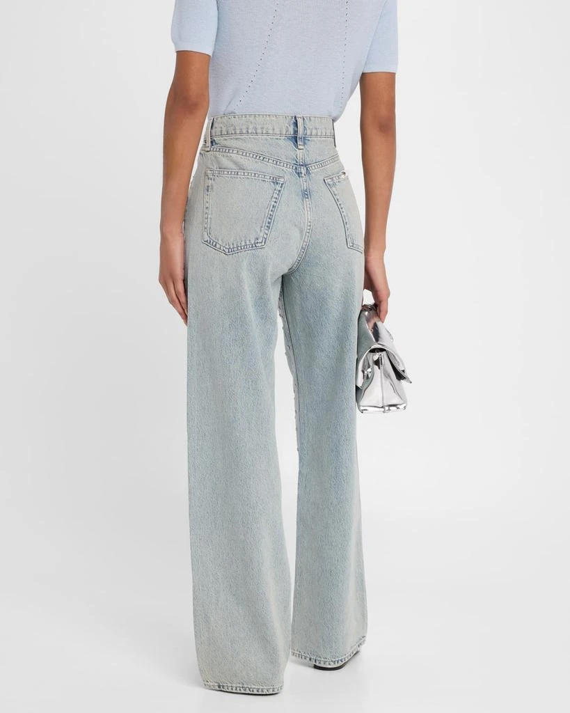 Rag & Bone Shea High-Rise Relaxed Straight Embellished Jeans 3